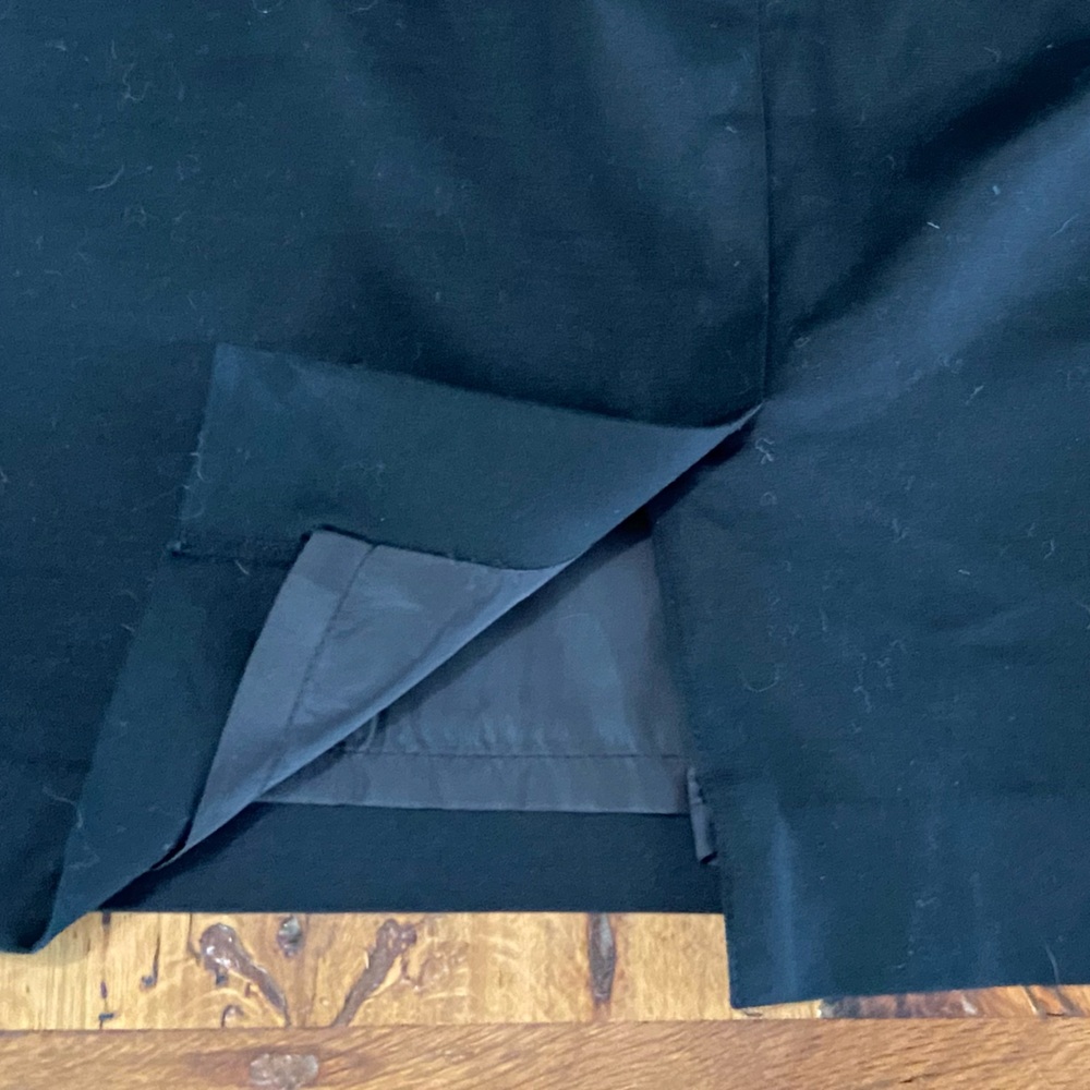 Merona Classic Black Lined Stretch Cotton Pencil Skirt, Great Wardrobe Basic, 8 - Picture 5 of 10